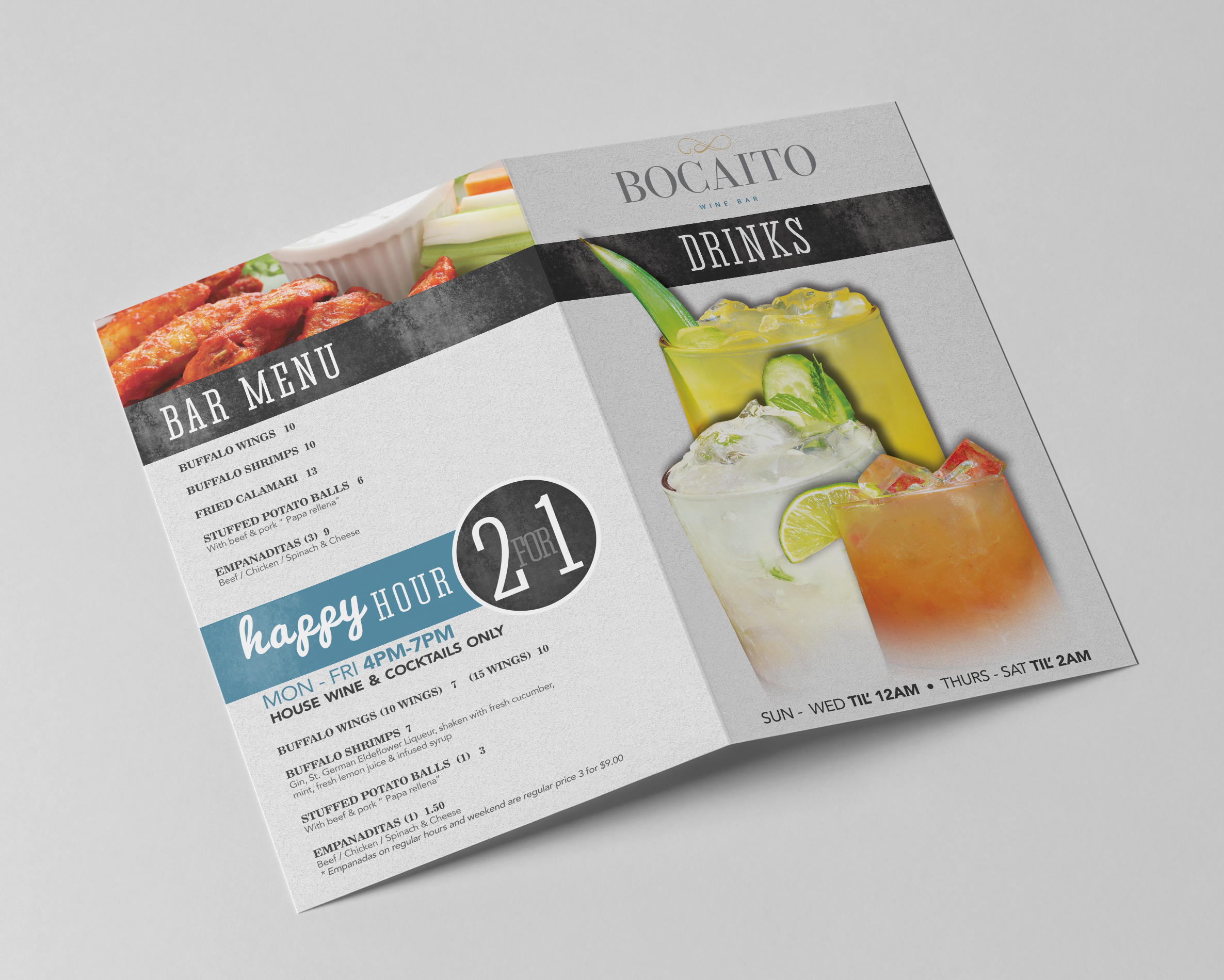 Bocaito Wine Bar - Drinks Menu